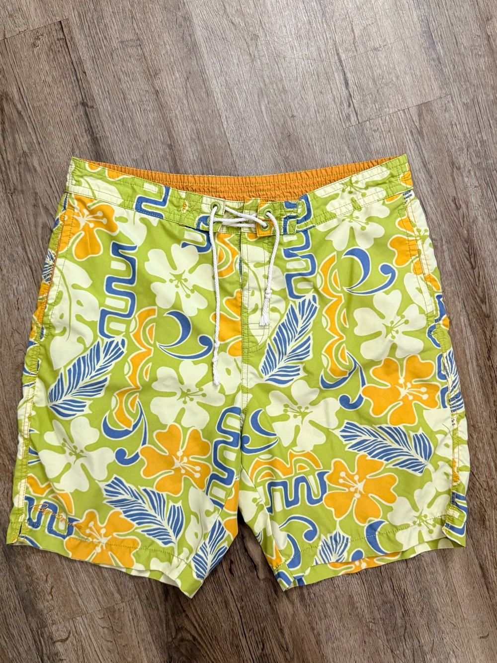 Reyn Spooner • Fiji Pareau Hawaiian Print Swim Trunks